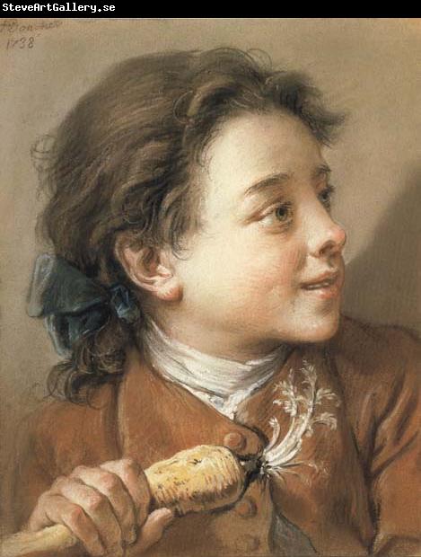 Francois Boucher Boy holding a Parsnip